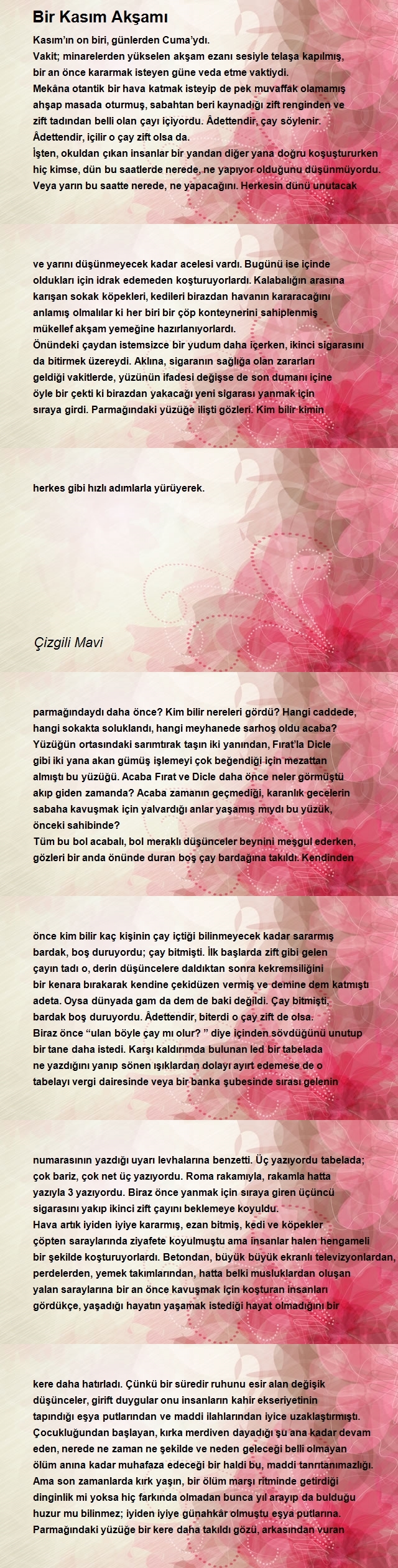 Çizgili Mavi