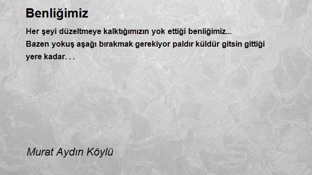 Murat Aydın Köylü