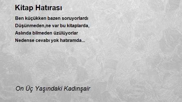 On Üç Yaşındaki Kadınşair