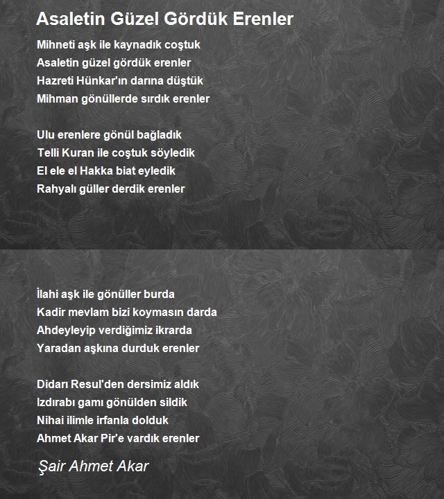 Şair Ahmet Akar