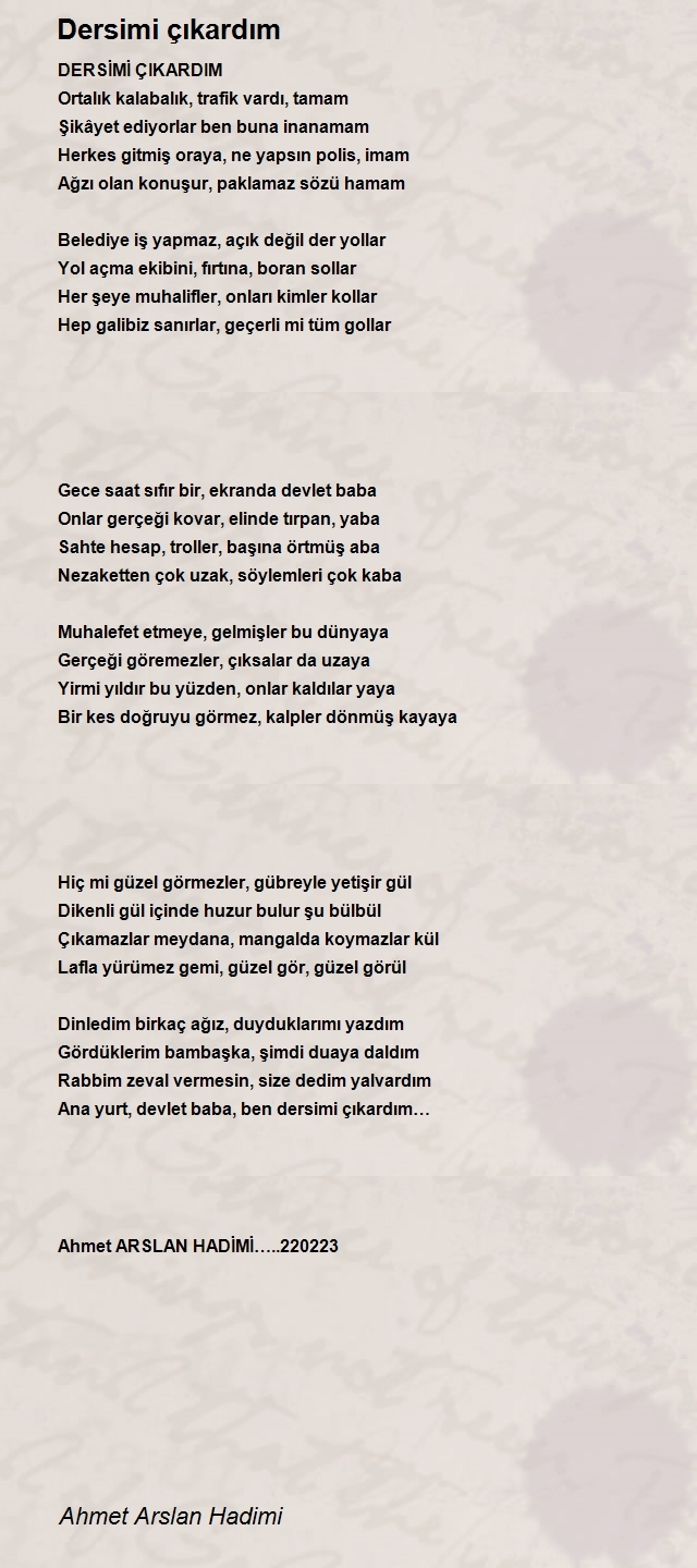 Ahmet Arslan Hadimi