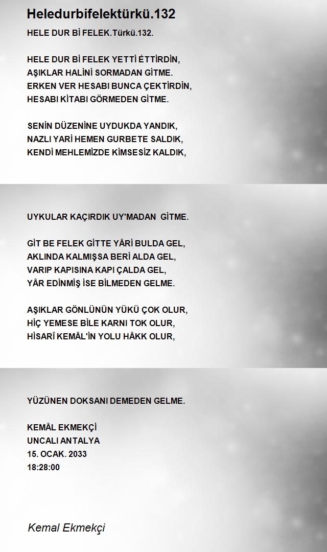 Kemal Ekmekçi