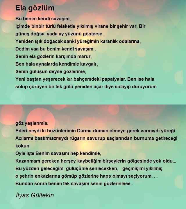 İlyas Gültekin Sevdayelleri