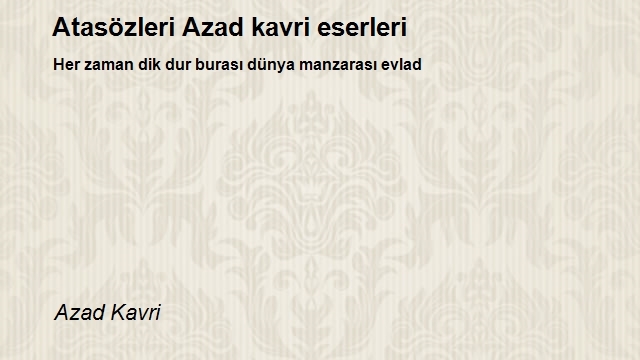 Azad Kavri