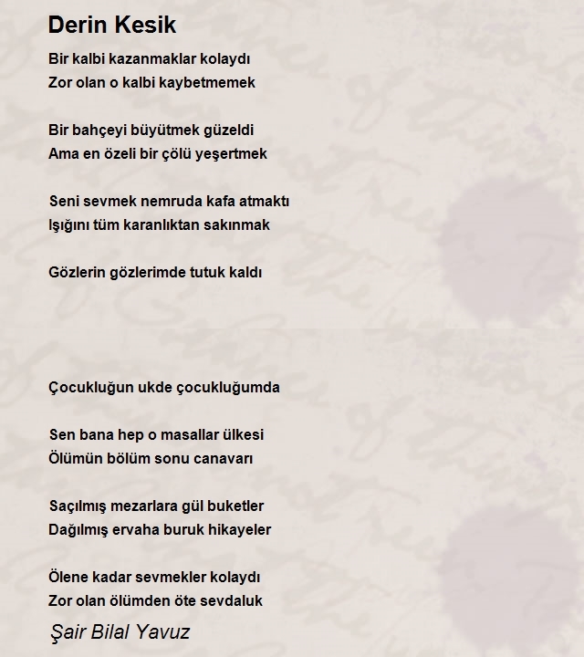 Şair Bilal Yavuz