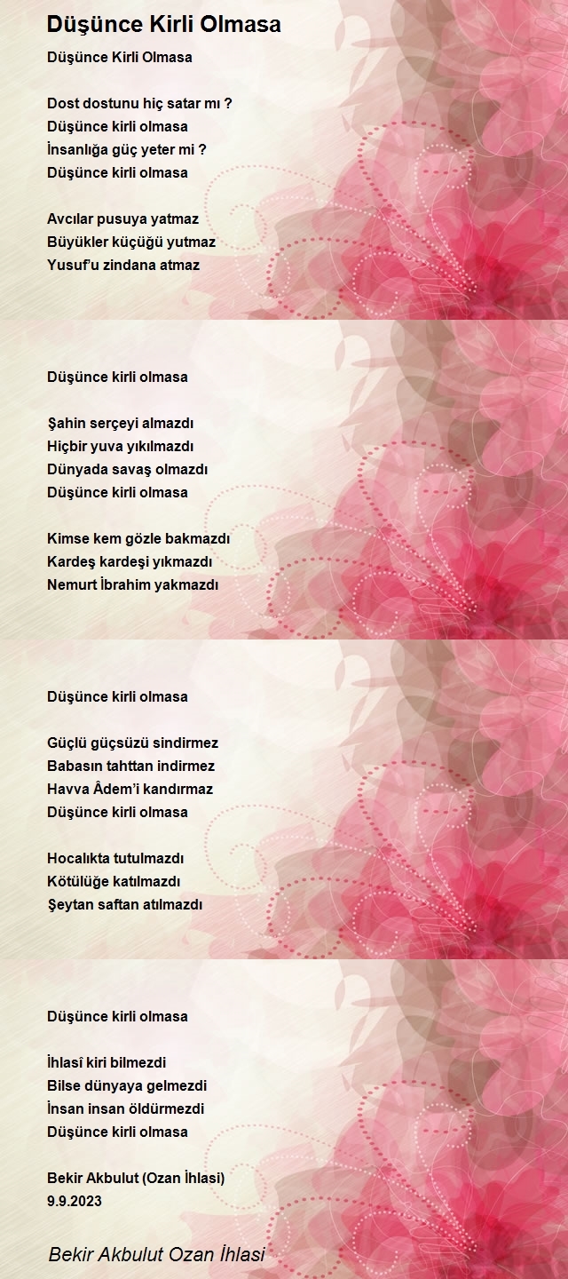 Bekir Akbulut Ozan İhlasi