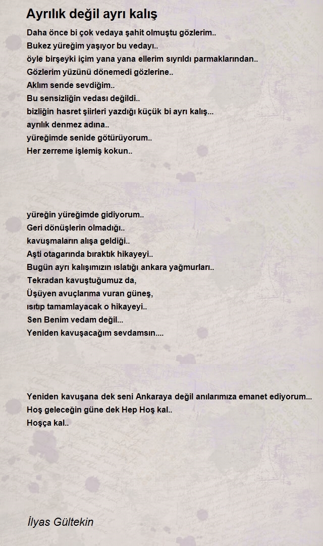 İlyas Gültekin Sevdayelleri