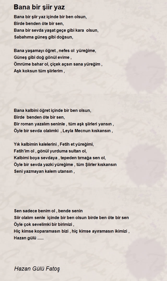 Hazan Gülü Fatoş