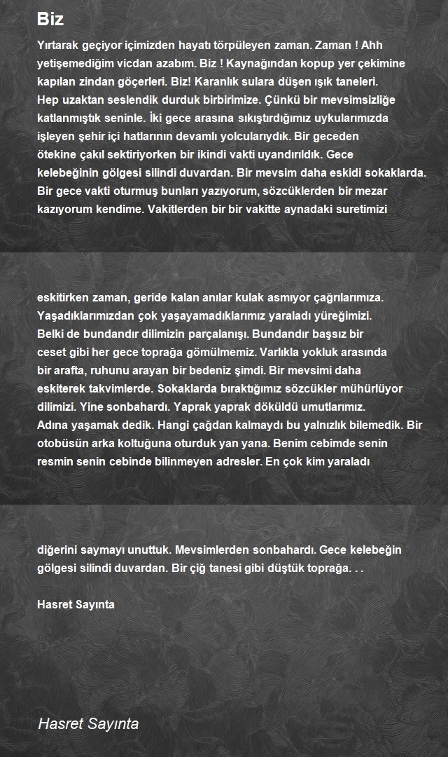 Hasret Sayınta