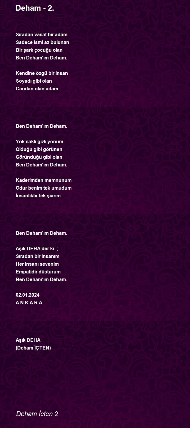 Deham İcten 2