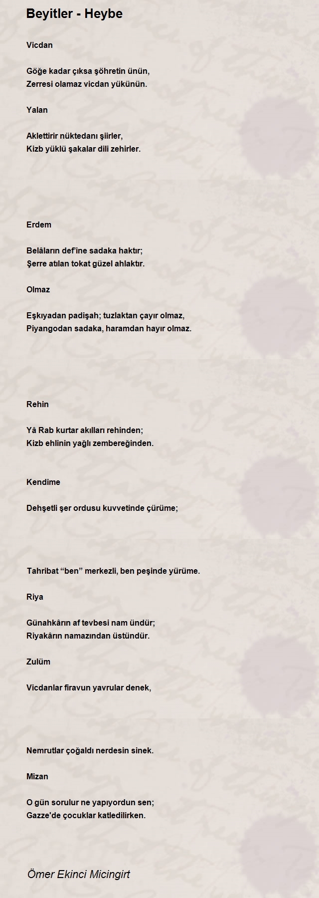 Ömer Ekinci Micingirt