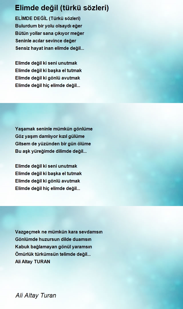 Ali Altay Turan