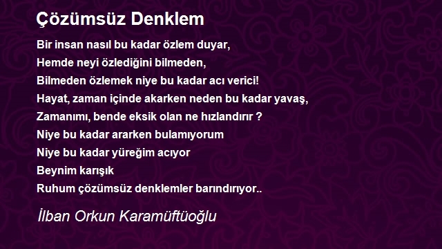 İlban Orkun Karamüftüoğlu