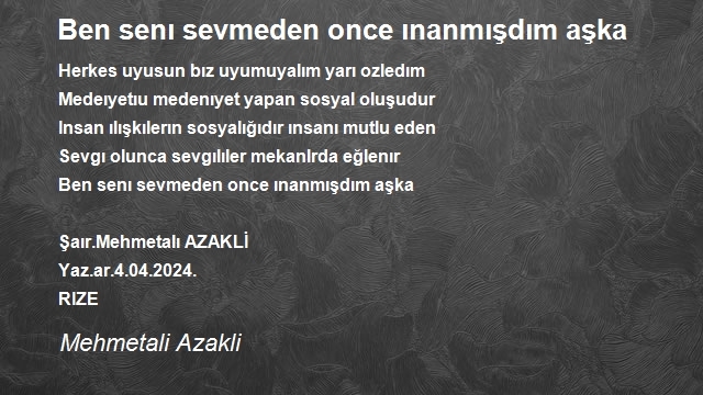 Mehmetali Azakli