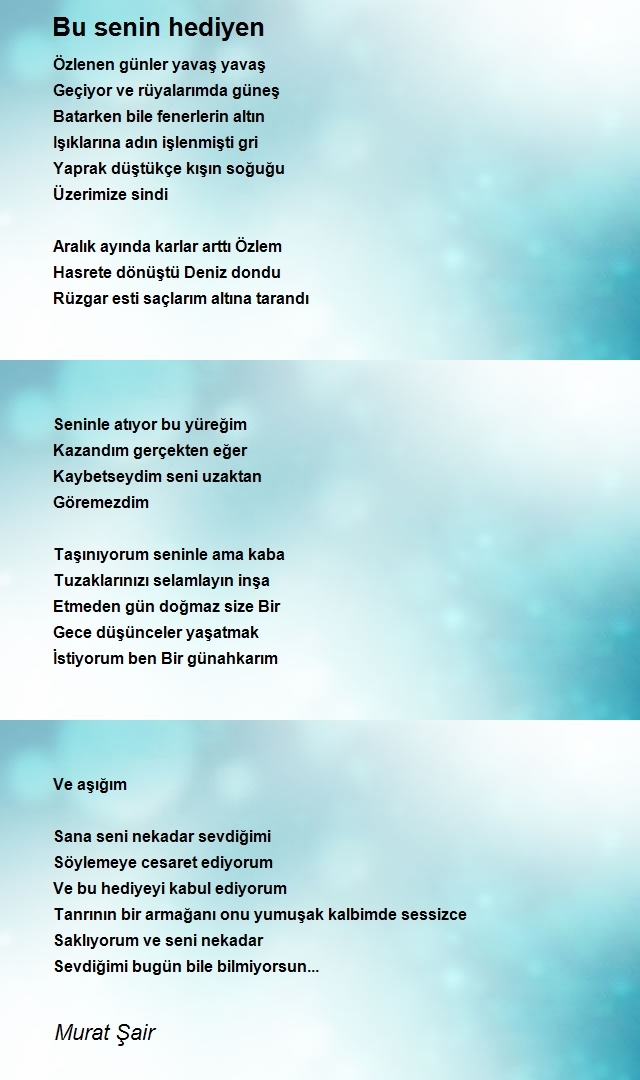 Murat Şair Yazar