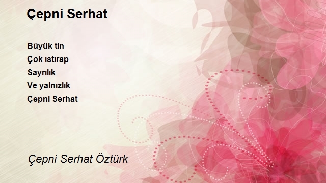 Çepni Serhat Öztürk