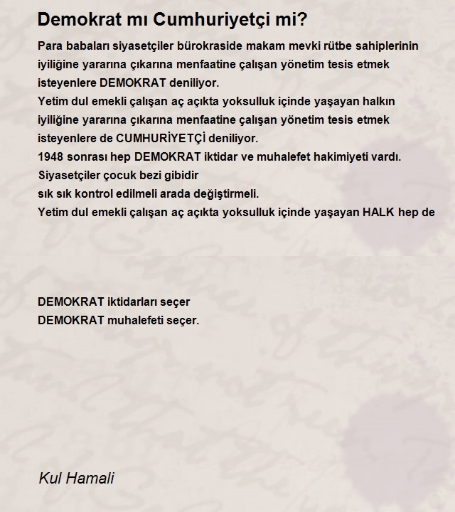 Kul Hamali